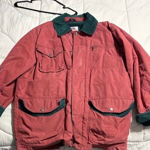 Vuarnet Men's Red Jacket with Green Accents